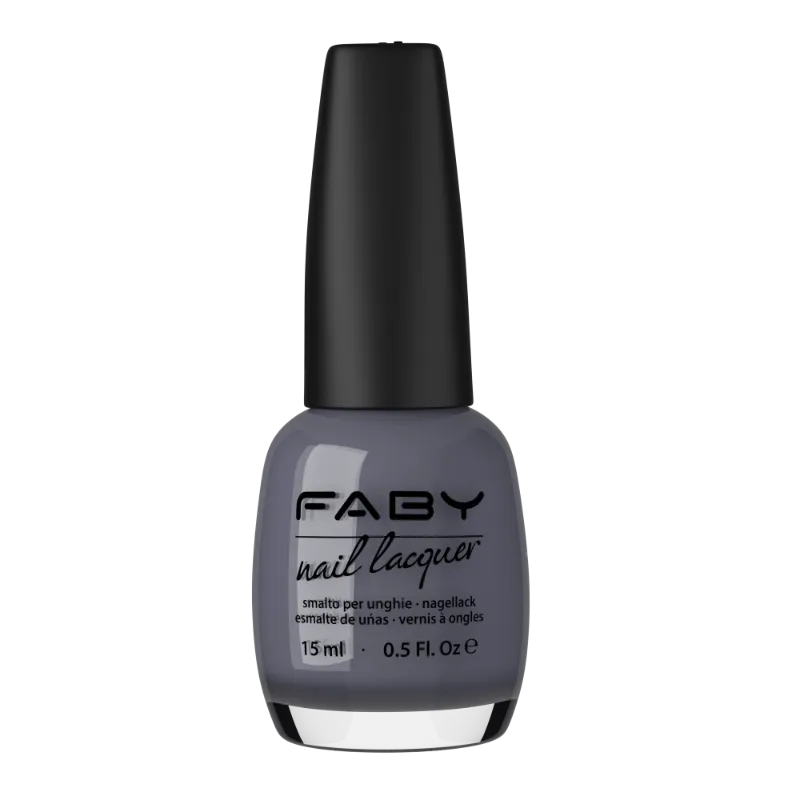 Grauer Veganer Nagellack Faby, natürlicher Nagellack ohne Schadstoffe
