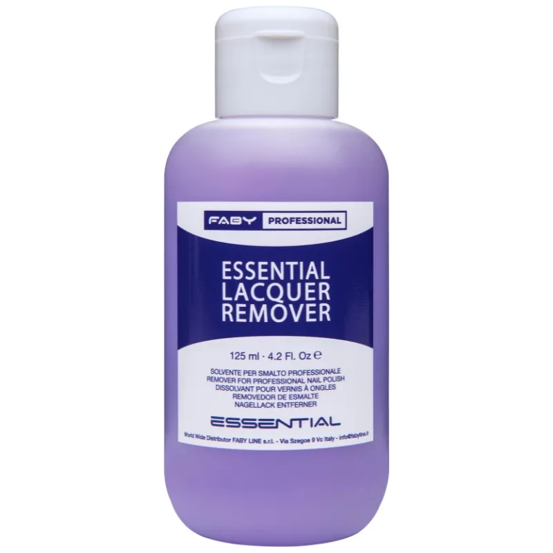 Essential Lacquer Remover – Gel & Nail Polish | 125 ml Nail Polish Remover 125ml | Removers | FABY