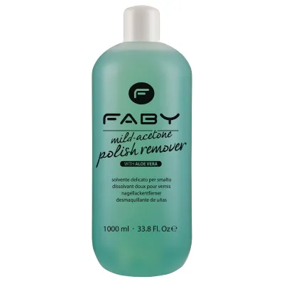 Milde Aceton met Aloë Vera | 1 L Mild-Acetone nagellak remover met Aloë Vera Remover | Removers | FABY