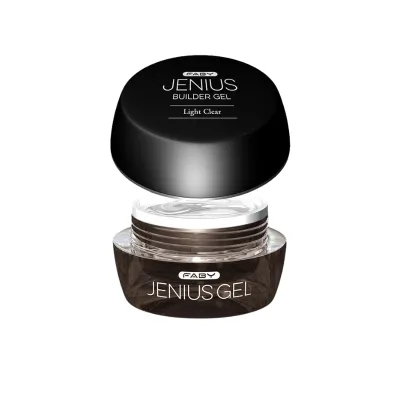 Light Clear Builder gel - Jenius Gel - 15g Light Clear Builder gel - gel constructeur - FABY