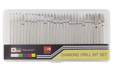 Diamant nagelfreesset I 30 stuks