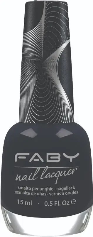 Vernis à ongles vegan noir Faby, vernis à ongles naturel sans substances nocives