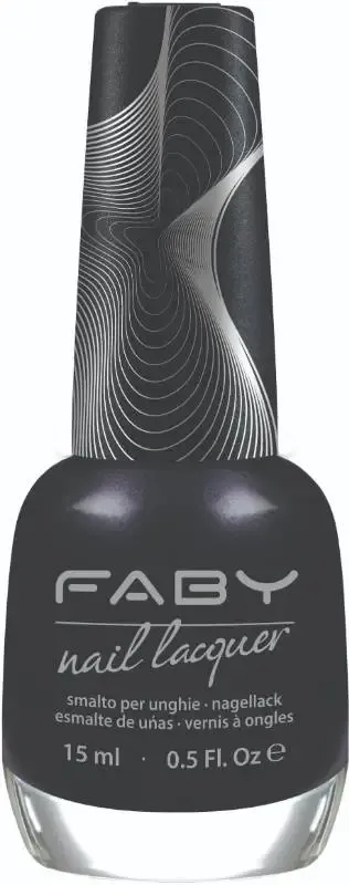 Vernis à ongles vegan noir Faby, vernis à ongles naturel sans substances nocives