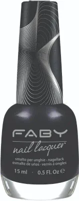 Zwarte vegan Nagellak Faby, natuurlijke nagellak zonder schadelijke stoffen