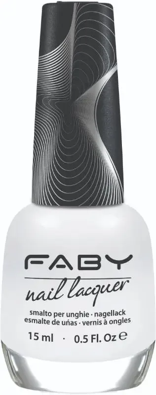 Vernis à ongles vegan blanc Faby, vernis à ongles naturel sans substances nocives