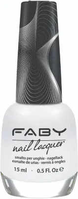 Witte vegan Nagellak Faby, natuurlijke nagellak zonder schadelijke stoffen