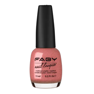 Medusa en el Ocèano - 15ml Rosa Nagellack mit Glitzerfinish von FABY, Medusa en el Ocèano. Für einen funkelnden und femininen Look.