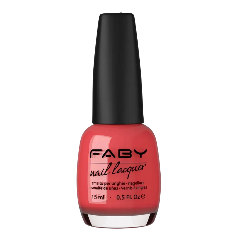 Mar dei Coralli - 15ml Roze nagellak met glanzende afwerking van FABY, Mar dei Coralli. Professionele salonkwaliteit.