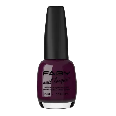 Vernis violette à finition brillante de FABY, Faby's Dream. Idéale pour un look éclatant et durable.
