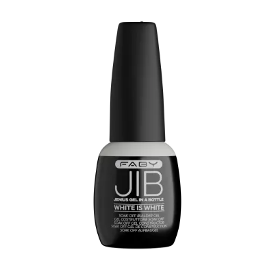 FABY White is White Jenius Gel in a Bottle 15ml – Witte gelnagellak in flesje voor een stralende manicure