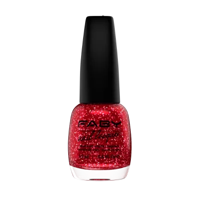 Red Light Beam - 15ml ABY nagellak Red Light Beam – vegan, TPO-vrije rode glitter nagellak voor langdurige glans