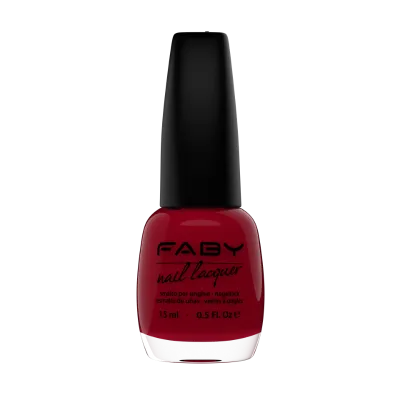 Rojo Prohibido - 15ml FABY Nagellack Rojo Prohibido – vegan, TPO-freier Rotton mit langanhaltendem Glanz