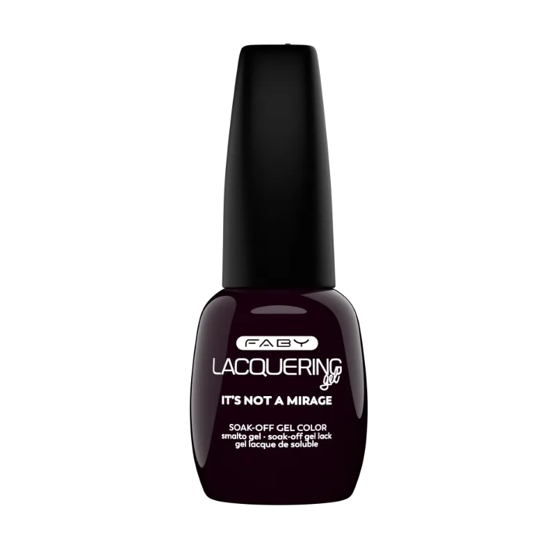 It's not a Mirage - Lacquering gel - 15ml FABY Gellack It’s not a Mirage – professioneller, TPO-freier Bordeauxrot-Ton mit langanhaltendem Glanz