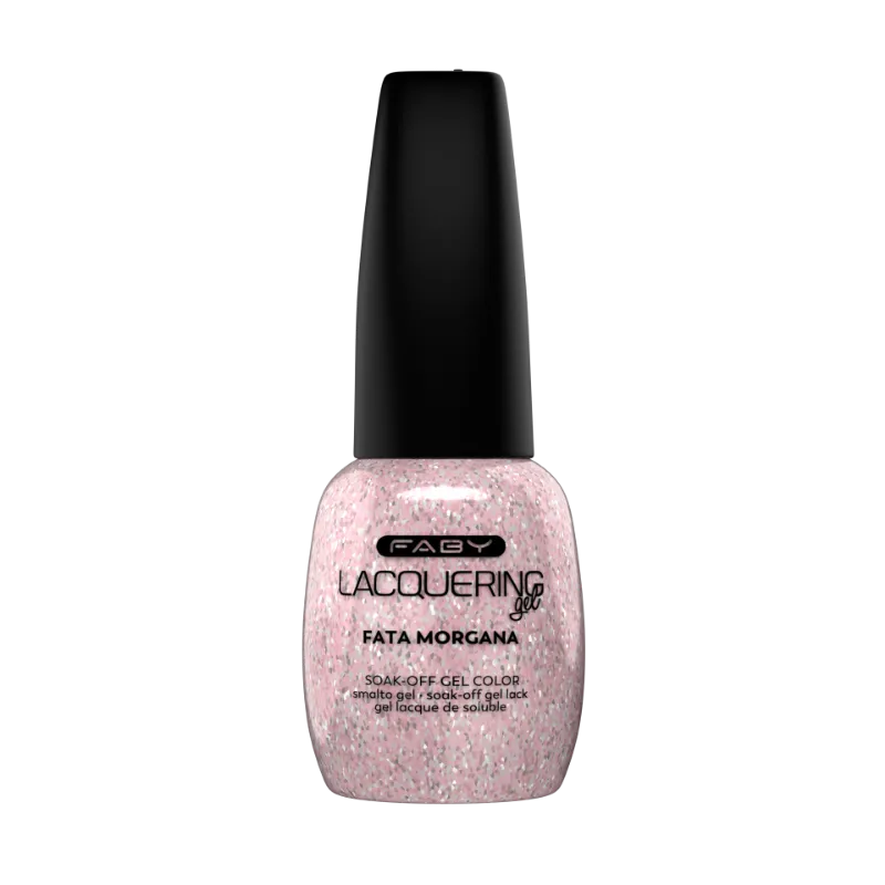 Gellak FABY Fata Morgana – rose professionnel sans TPO avec paillettes, brillance longue durée