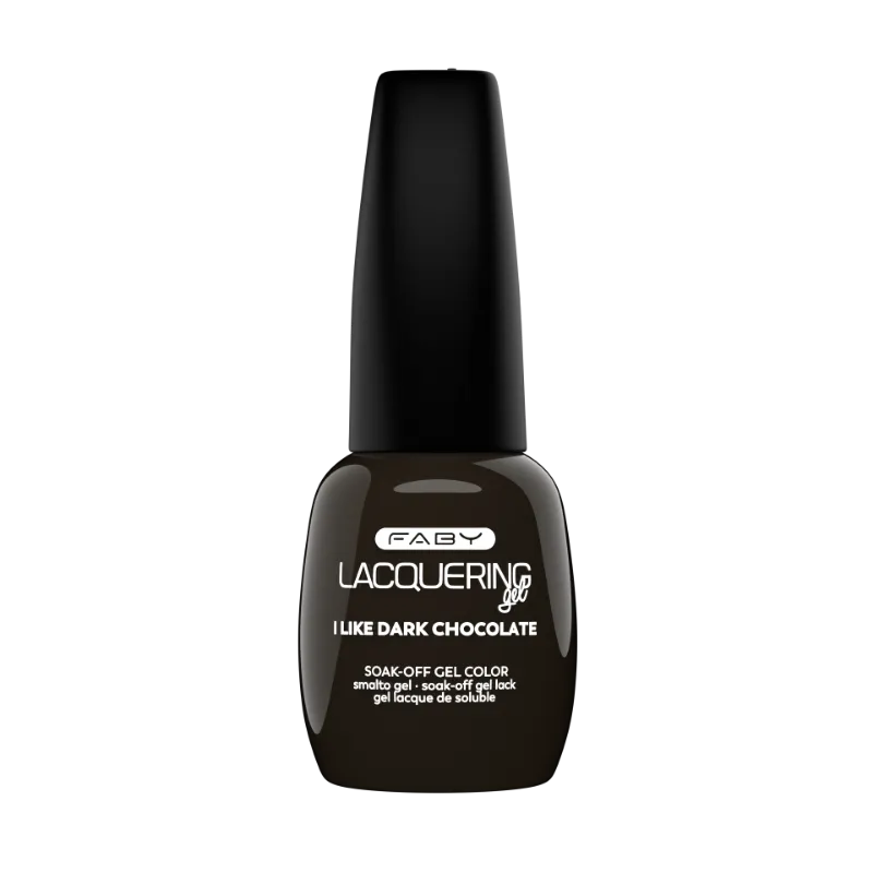 I Like Dark Chocolate - Lacquering Gel - 15ml FABY gellak I Like Dark Chocolate – professionele TPO-vrije bruine gellak met langdurige glans