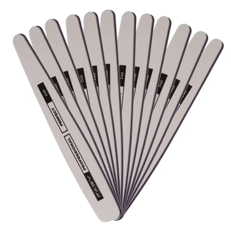 Faby Perfect 240 file – Pack of 12 professional nail files for salons and technicians