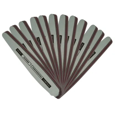 Lot de 12 limes Faby Smooth 220/280 – Lime professionnelle pour ongles, usage salon