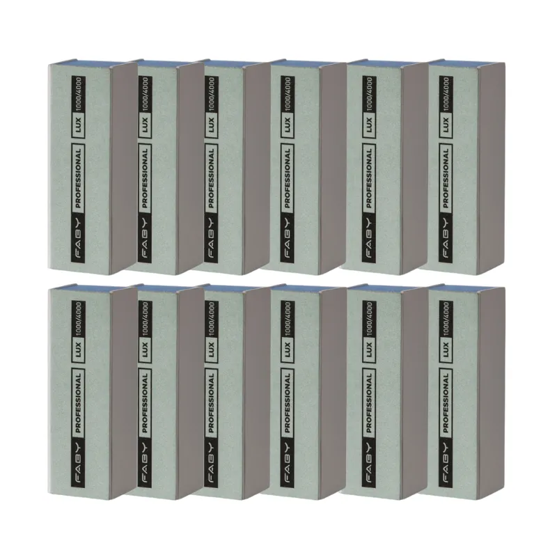 OPI Lux Block 1000/4000 – 12 stuks professioneel polijstblok voor gladmaken en glans van nagels