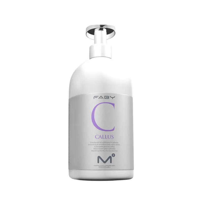 Hornhaut-Creme | 500 ml FABY Hornhautcreme 500 ml – professionelle Fußcreme, die Hornhaut weicher macht und die Haut glättet.