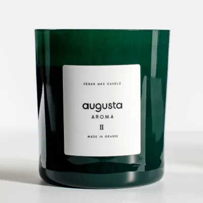 Vegan Wax Candle II – Kardemom, Gember & Ceder | Augusta Aroma, luxueuze 100% plantaardige kaars