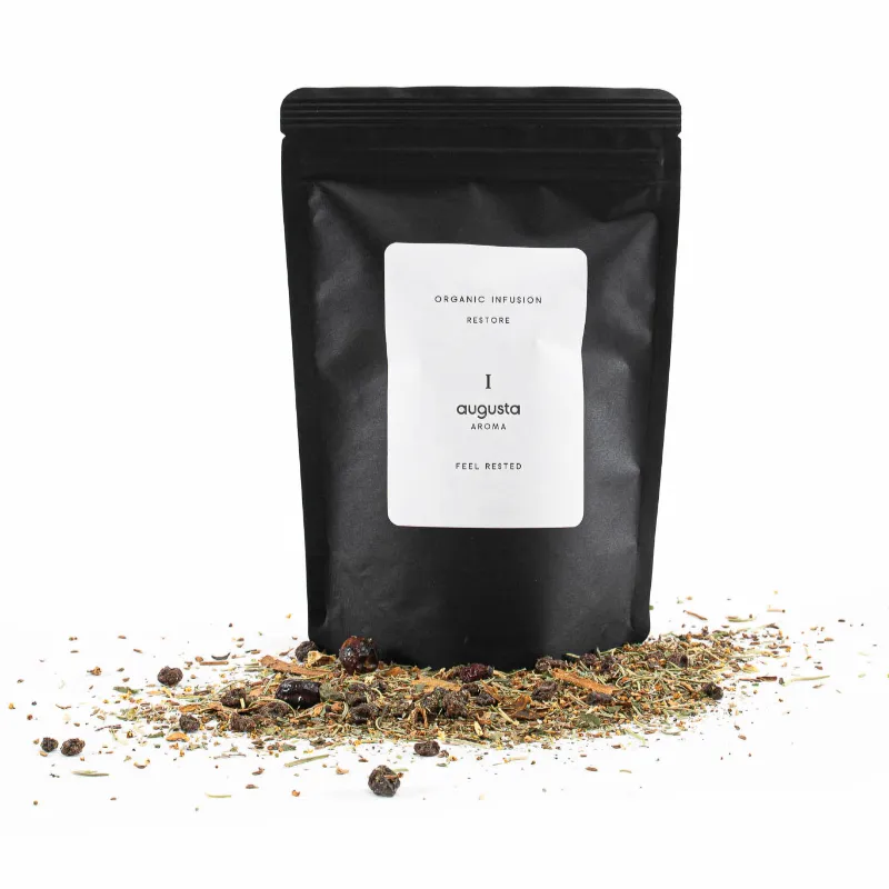 Organic Infusion nr I – Restore Organic Infusion No. I – Restore | Augusta Aroma, organic herbal tea for relaxation and restful sleep