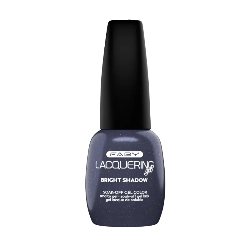 Bright Shadow purple FABY gel polish with shimmer – Euphoria Star collection, vegan and long-lasting.