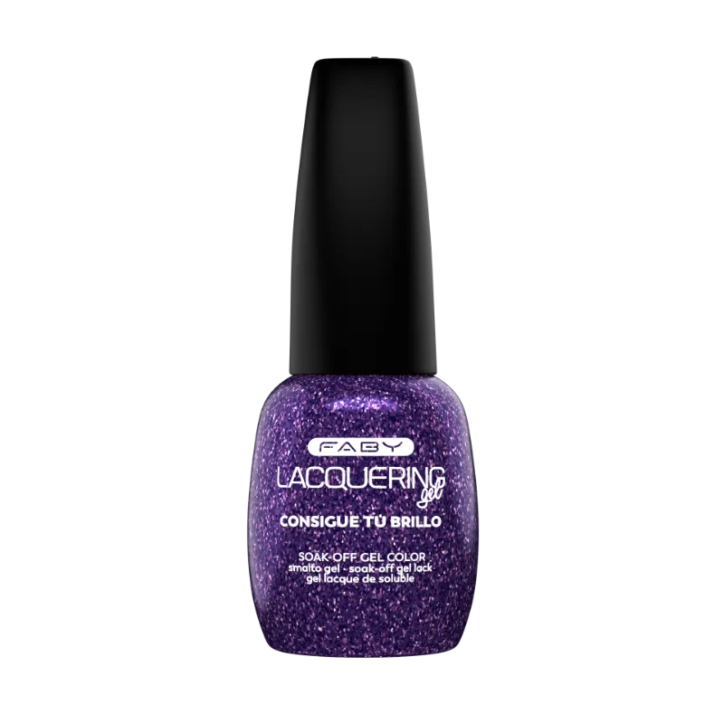 Consigue Tu Brillo paarser FABY Gellack mit Glitzer – Euphoria Star Kollektion, vegan und langanhaltend.