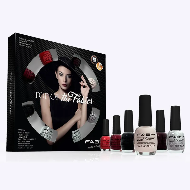 Top of the Fabies | Vernis à ongles mini-pack – 8 x 5 ml Top of the Fabies | Vernis à ongles mini-pack – 8 x 5 ml