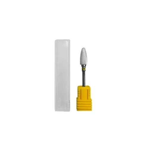 Ceramic bit fine for precise nail care, ideal for removing dead skin cells and shaping nails.