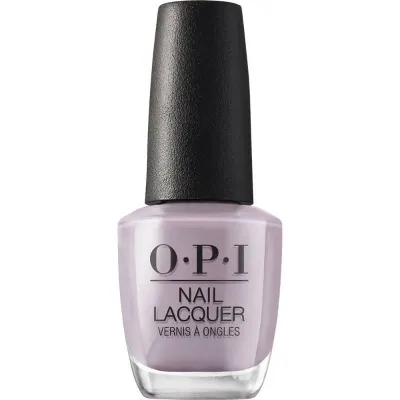 Paarse nagellak met een glanzende afwerking, genaamd Taupe-less Beach van OPI. Ideaal voor een elegante en tijdloze look.