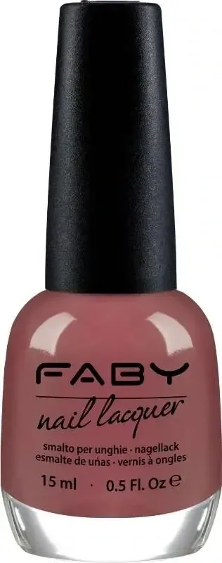 Brown vegan Nail Polish Faby, natural nail polish without harmful substances
