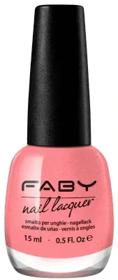 Pink vegan nail polish Faby, natural nail polish without harmful substances