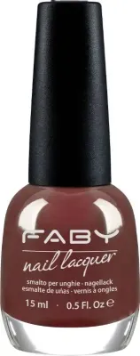 The 3 Laws of Nails - 15ml Bruine vegan Nagellak Faby, natuurlijke nagellak zonder schadelijke stoffen