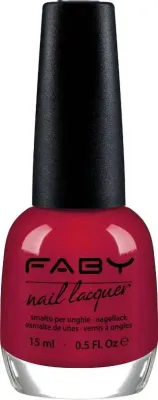 I Believe in Lies! - 15ml Rode vegan Nagellak Faby, natuurlijke nagellak zonder schadelijke stoffen