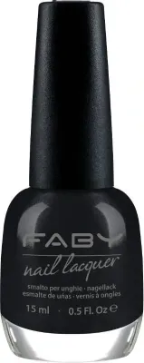 Vernis à ongles vegan noir Faby, vernis à ongles naturel sans substances nocives