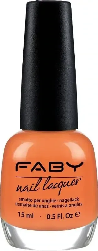 The Venus' Mantle - 15ml Oranje vegan Nagellak Faby, natuurlijke nagellak zonder schadelijke stoffen