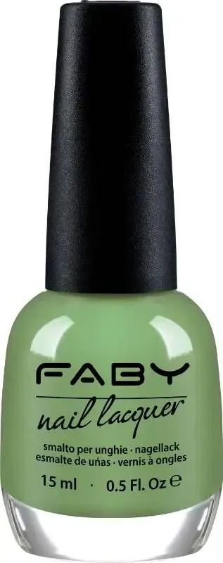 Groene vegan Nagellak Faby, natuurlijke nagellak zonder schadelijke stoffen