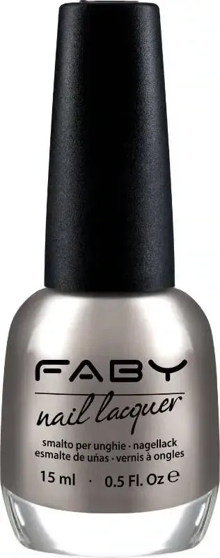 My First Ring - 15ml Silver vegan Nail Polish Faby, natural nail polish without harmful substances