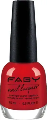Vernis à ongles vegan rouge Faby, vernis à ongles naturel sans substances nocives