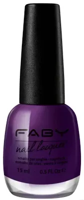 Purple Vegan Nail Polish Faby, natural nail polish without harmful substances