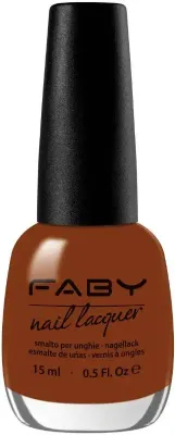 Orange vegan Nail Polish Faby, natural nail polish without harmful substances