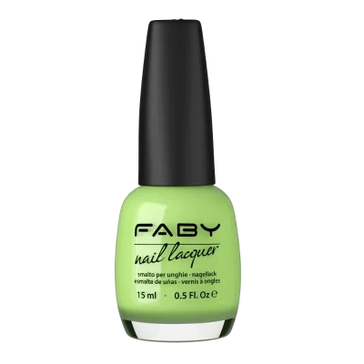 Green vegan Nail Polish Faby, natural nail polish without harmful substances
