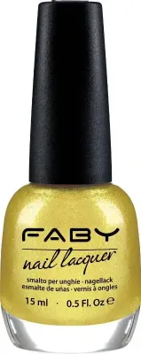 Gele vegan Nagellak Faby, natuurlijke nagellak zonder schadelijke stoffen