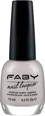 White vegan Nail Polish Faby, natural nail polish without harmful substances