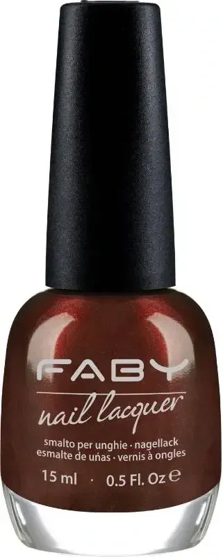 Red vegan nail polish Faby, natural nail polish without harmful substances