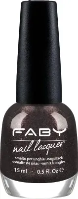 Zwarte vegan Nagellak Faby, natuurlijke nagellak zonder schadelijke stoffen