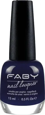Blauer veganer Nagellack Faby, natürlicher Nagellack ohne Schadstoffe