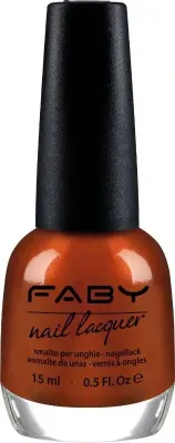 Just for Isabel - 15ml Oranje vegan Nagellak Faby, natuurlijke nagellak zonder schadelijke stoffen
