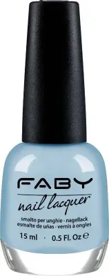 Blauwe vegan Nagellak Faby, natuurlijke nagellak zonder schadelijke stoffen