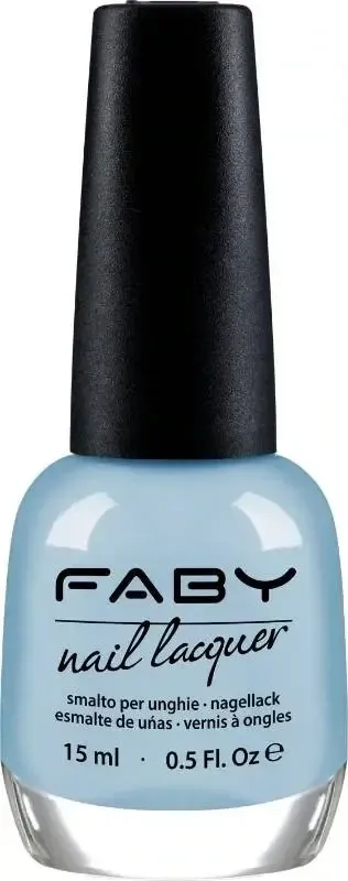 I'm Waiting for my Prince - 15ml Vernis à ongles vegan bleu Faby, vernis à ongles naturel sans substances nocives